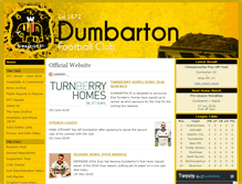 Tablet Screenshot of dumbartonfootballclub.com